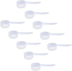 Plastic Measuring Scoop, 1.5 Tablespoon (23 cc | 23 mL) Long Handle Spoons for Powders, Granules, Coffee, Pet Food, Baking Supplies, Protein and Other Dry Goods, BPA Free (Set of 10)