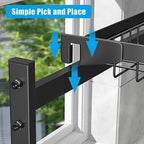 SNSLXH［2-Tier 4 Baskets］Over The Sink Dish Drying Rack, 24.8"-35.4", Large Sink Rack for Kitchen, Extensible and Adjustable, Saving Kitchen Space