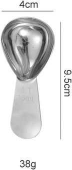 4-Pack Coffee Scoop – 1 Tablespoon (15ml) Stainless Steel Measuring Spoons, Compact Short Handle for Ground Coffee, Tea, and Powder
