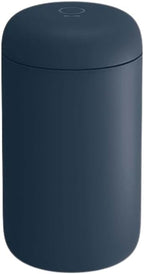 Fellow 16 oz Carter Wide Travel Mug - Wide Mouth Vacuum-Insulated Stainless Steel - Tea and Coffee Tumbler - Travel Coffee Mug with Ceramic Interior - Stone Blue