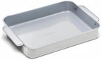 Caraway Non-Stick Ceramic 9”x13” Rectangle Pan - Naturally Slick Ceramic Coating - Non-Toxic, PTFE & PFOA Free - Perfect for Brownies, Lasagnas, and More - Gray