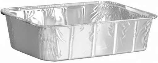 PARTY BARGAINS 5 Lb Aluminum Loaf Pan - 40 Pack, Heavy Duty Disposable Bread Pans for Perfect for Baking, Lasagna, Meatloaf & Food Serving (Max 240°C)