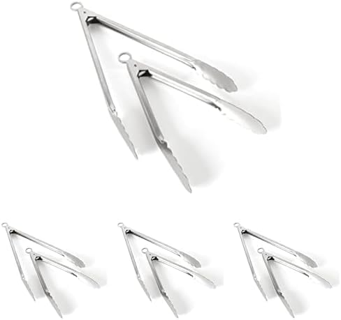 Martha Stewart Richburn 2pc (12" & 9") Tongs Set - Stainless Steel (Pack of 4)
