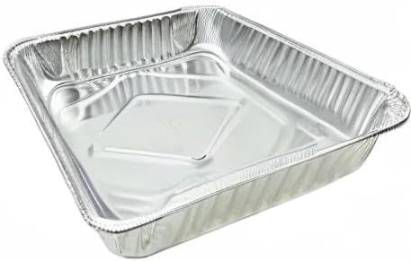13" x 9" x 2" -Inch Oblong Foil Pans (Pack of 12) - Disposable Aluminum Foil Cake Pan - Freezer & Oven Safe - For Baking, Cooking, Storage & Reheating – Bake Cakes, Casseroles,