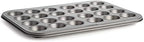 Cooking Light Carbon Steel Mini Muffin Pan Gray | Non-Stick | Heavy Duty | 24-Cup | Pack of 6