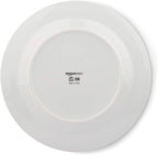 Amazon Basics Dinnerware Set, Microwave and Dishwasher Safe, Service for 6, 18-Piece Complete Kitchen, Plates, Dishes, Bowls, Branches