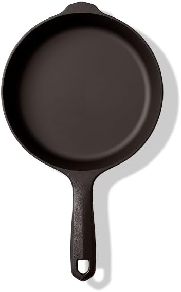 Field Company 6.75-Inch Cast Iron Skillet – Pre-Seasoned Small Frying Pan for Eggs, Single Servings & Everyday Prep, Lighter & Easy to Handle, Smooth, Made in USA (No.4, 1 Serving)