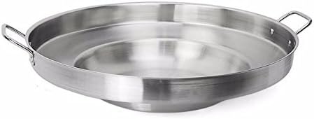 Barton Comal Concave 23" X 5" Stainless Steel Outdoor Para Carnitas Taco Disco Cocinar Plancha Griddle Tortillas Stir Fry Wok