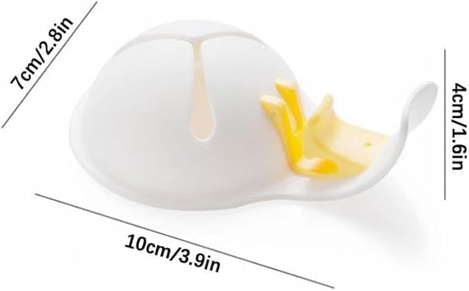 Plastic Egg Yolk Separators with Bowl Clip - Easy Egg White and Yolk Filter for Baking, Soufflés, and Cooking - Easy-to-Clean Kitchen Gadget for Raw Eggs- Hollow Design Strainer for Cakes and Desserts