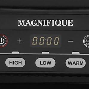 Magnifique 4 Quart Casserole Digital Slow Cooker, Premium Ceramic Bakeware for Oven, Dishwasher Safe Baking Dish,Black