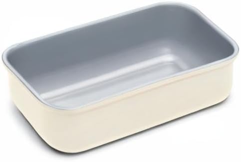 Caraway Non-Stick Ceramic 1 lb Loaf Pan - Naturally Slick Ceramic Coating - Non-Toxic, PTFE & PFOA Free - Perfect for Pound Cakes, Breads, & More - Cream