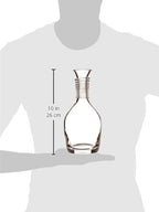 Elegant Hand-Blown Cabernet Wine Decanter/Carafe | 41 FL Oz (1212 ml) | Free Premium Microfiber Cleaning Cloth | 100% Lead-Free Crystal | Gift Box