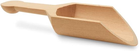 Small Wooden 1 Tablespoon Scoops for Food Canisters & Jars, Table Spoons Measuring Spoon, Wood Manuka Honey Bath Salts, & Coffee Scoop, Mini Candy Scoops for Candy Buffet, Pack of 15 by Woodpeckers