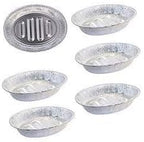 6 Count Disposable Turkey Roasting Aluminum Pans | Extra Large Heavy-Duty Foil Container| Deep, Oval Shape for Meat, Chicken, Roasts, Ribs, Cooking | Recyclable