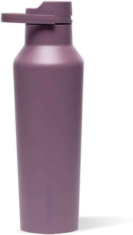 Corkcicle Classic Sport Canteen Insulated Water Bottle - Keeps Beverages Cold 25 Hours - Triple Insulated - Summer Drinkware Gift - Keeps Drinks Ice Cold - Leak-Proof Cap - 20 oz - Mauve