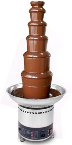 Chocolate Fountain 110V Electric 6-Tiers Digital Chocolate Fountain Melting Machine Heating Fondue Fountain