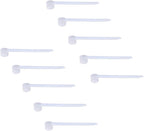 Plastic Measuring Scoop, 1/2 Teaspoon (2.5 cc | 2.5 mL) Long Handle Spoons for Powders, Granules, Coffee, Pet Food, Baking Supplies, Protein and Other Dry Goods, BPA Free (Set of 10)