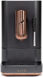 Café Affetto Automatic Espresso Machine + Milk Frother | Built-In & Adjustable Espresso Bean Grinder | One-Touch Brew in 90 Seconds | Matte Black, 1.2 Liter, (C7CEBBS3RD3)