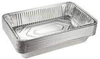 (10 Count) Full Size Deep Steam Table Pans Without Lids | Aluminum Foil Pans | Disposable Food Containers for Baking, Freezing, and Storage (21” x 13” x 3”)