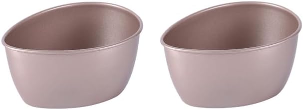 ARFUKA Egg Poachers 320ml Egg Poacher Cups Egg Poaching Cups Carbon Steel Poached Egg Cooker for Stove Top Microwave Air Fryer Pack of 2