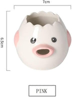 Egg White Yolk Separator Kitchen Egg Separator Yolk Separator Cute Egg Filter Egg Separator Creative Kitchen Tool Household (Pink)