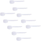 Plastic Measuring Scoop, 2 teaspoon (11 cc | 11 mL) Long Handle Spoons for Powders, Granules, Coffee, Pet Food, Baking Supplies, Protein and Other Dry Goods, BPA Free (Set of 10)
