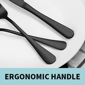 65PCS Silverware Set for 8 with Flatware Drawer Organizer, Stainless Steel Cutlery Set with Steak Knives, Include Spoons and Forks Set & Serving Utensils, Mirror Polished, Black