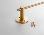 21.6 Inch Towel Bar with 5 S Shaped Hooks,Brass Towel Holder Brushed Gold Towel Rack for Bathroom Kitchen