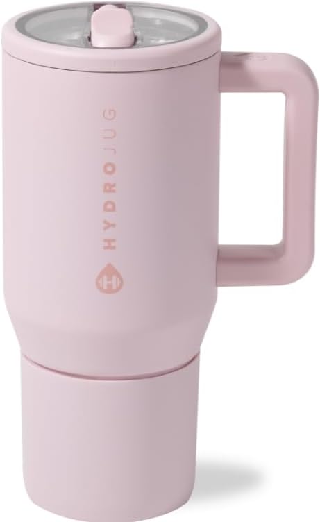 HydroJug Kids - 20 oz Insulated Kids Water Bottle with Flip Straw & Handle | Leak-Proof & Durable | Perfect for School, Sports, Lunch, Travel & Camp, Pink Sand