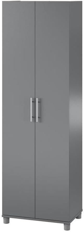 SystemBuild Camberly 24" Utility Storage Cabinet in Graphite Gray
