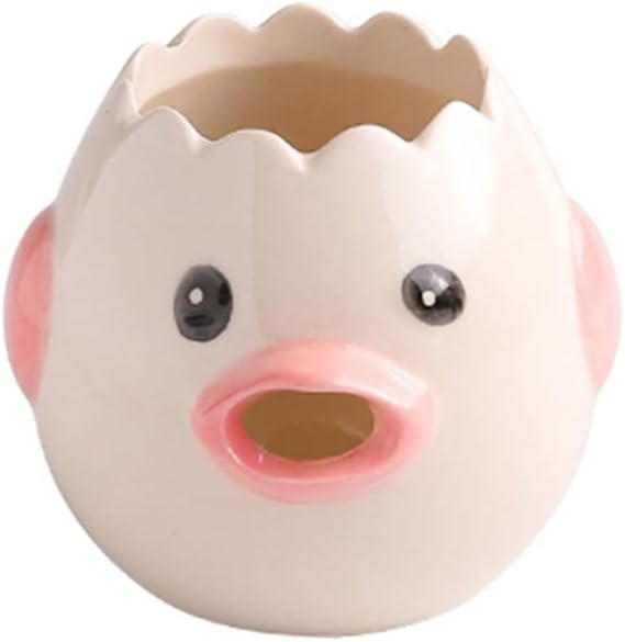 Egg White Yolk Separator Kitchen Egg Separator Yolk Separator Cute Egg Filter Egg Separator Creative Kitchen Tool Household (Pink)