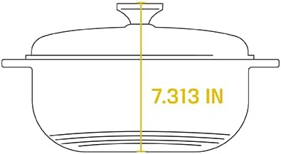Lodge 6 Quart Enameled Cast Iron Dutch Oven with Lid – Dual Handles – Oven Safe up to 500° F or on Stovetop - Use to Marinate, Cook, Bake, Refrigerate and Serve – Island Spice Red