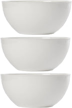 US Acrylic Vista White Plastic Salad and Serving 10-inch Bowls | set of 3 | Reusable, BPA-free, Made in the USA | 135 oz. capacity