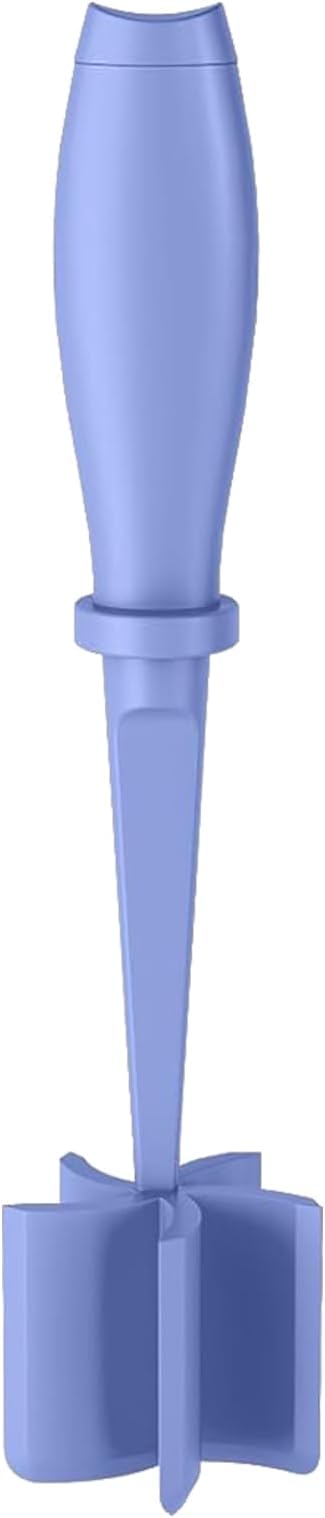 Meat Chopper, 5 Curve Blades Ground Beef Masher, Heat Resistant Meat Masher Tool for Hamburger Meat, Ground Beef, Turkey and More, Nylon Hamburger Chopper Utensil Non-scratch Utensils-Purple