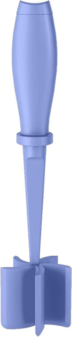 Meat Chopper, 5 Curve Blades Ground Beef Masher, Heat Resistant Meat Masher Tool for Hamburger Meat, Ground Beef, Turkey and More, Nylon Hamburger Chopper Utensil Non-scratch Utensils-Purple