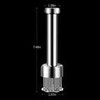 Stainless Steel Meat Tenderizer Tool, 21 Sharp Needles, Chicken Meat Tenderizer, Tenderizing Steak, Beef, Chicken, Pork, Barbecue, Marinating Prep Tool, with free cleaning brush