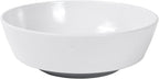 Webbylee 9.5" Melamine Serving Bowl -78oz Durable Large Bowl for Mixing Fruit, Pasta, Salad, and Soup - An Ideal Housewarming Gift White & Grey