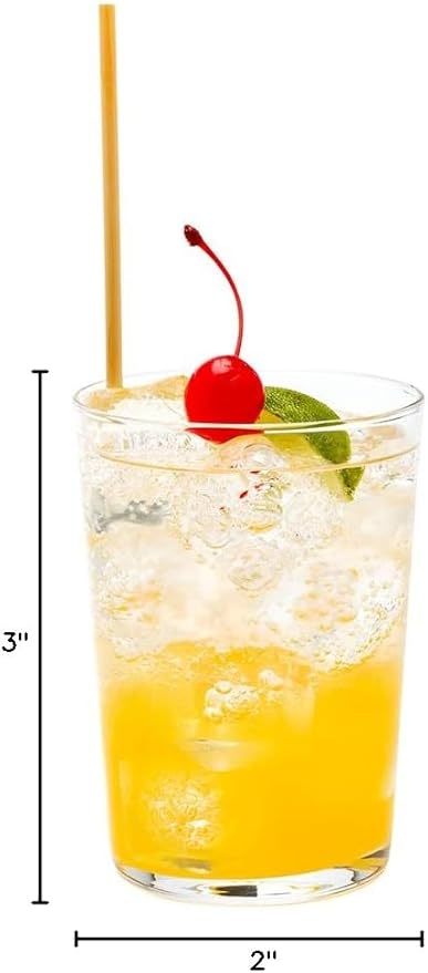 Restaurantware Sumi 17.3 Ounce Highball Glasses Set of 6 Fine-Blown Tom Collins Glasses - Tempered Dishwasher-Safe Glassware Clear Glass Tall Bar Glasses Serve Water Juices Cocktails Or Beers