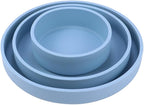 Silicone Microwave Egg Cooker, 3Pcs Different Sizes Microwave Egg Poacher, Reusable Nonstick Air Fryer Egg Maker Mold for Breakfast Sandwiches, Silicone Egg Poaching Cups, Microwave Accessories (Blue)