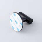 Adhesive Hooks 304 Stainless Steel Robe Hook Holder Heavy Coat Hook for Bathroom Kitchen Livingroom Garage Hotel Brushed Finish 2pcs (Matte Black)