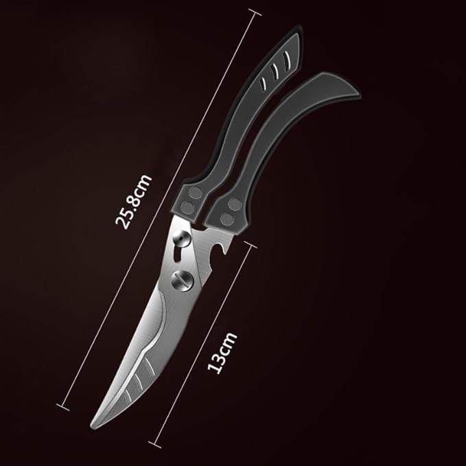 Heavy Duty Kitchen Chicken Shears With Anti-Slip Handle & Safety Lock Rust Proof Bone Cutting Scissors for Cutting Chicken & Chopping Vegetables