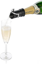 Vacu Vin Premium Champagne Bottle Stopper & Server - Preserve Bubbles for Up to a Week with Airtight Seal - Easy To Use, No Spill & Non-Drip Pouring - Kitchen Bar Counter Essentials