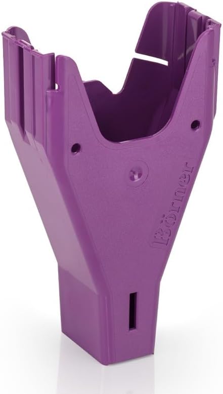 Borner V5 (V) Power Mandoline Vegetable/Fruit Slicer Cutter Chopper + Safety Holder (Purple)