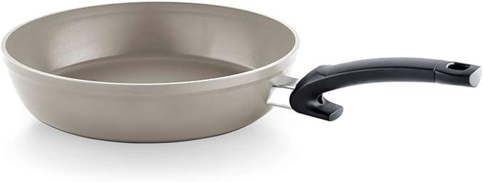 Fissler Ceratal Comfort Ceramic 11 Inch Non-Stick Frying Pan, Warm Grey, Made without PFAS