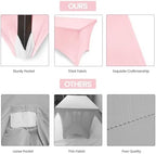 Utopia Kitchen 6FT Spandex Tablecloth [1 Pack, Pink] 200 GSM Stretch, Fitted, Washable and Wrinkle Resistant Table Cloth Rectangle Cover for Trade Shows, Wedding, Parties [72Lx30Wx30H Inch]