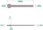 1/4 Teaspoon (1.25 mL) Long Handle Scoop for Measuring Coffee, Pet Food, Grains, Protein, Spices and Other Dry Goods (Pack of 10)