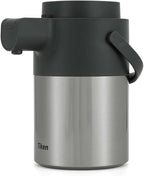Tiken Airpot Coffee Dispenser with Pump - 74oz/2.2L Thermal Coffee Carafes for Hot Beverage - Stainless Steel Insulated Thermos Carafe, Silver