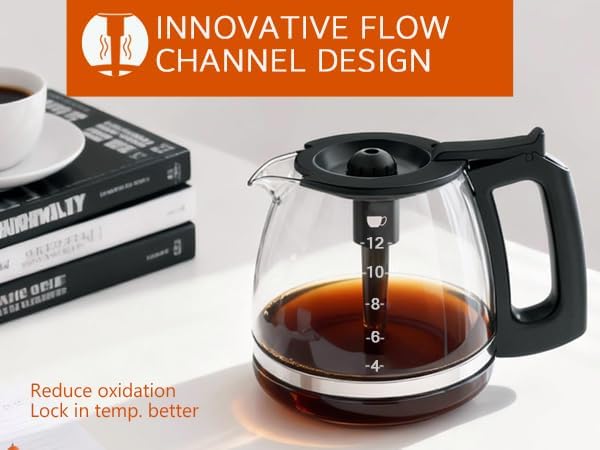 12-Cup Flexbrew coffee pot replacement Compatible with Hamilton Beach 49902,49904,49915,49905,49317,49467,49611,49934,46290,46299,46293,43874,49630,49615,49911,46299,46290,43874,49924