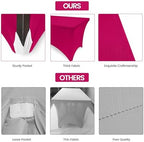 Utopia Kitchen 6FT Spandex Tablecloth [1 Pack, Fuchsia] 200 GSM Stretch, Fitted, Washable and Wrinkle Resistant Table Cloth Rectangle Cover for Trade Shows, Wedding, Parties [72Lx30Wx30H Inch]