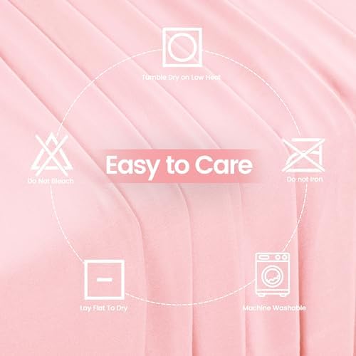 Utopia Kitchen 6FT Spandex Tablecloth [1 Pack, Pink] 200 GSM Stretch, Fitted, Washable and Wrinkle Resistant Table Cloth Rectangle Cover for Trade Shows, Wedding, Parties [72Lx30Wx30H Inch]